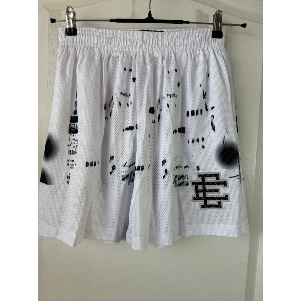 Men's Eric Emanuel Athletic Shorts White Black S